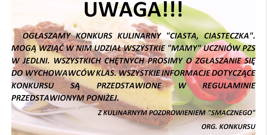 You are currently viewing Konkurs kulinarny „Ciasta, ciasteczka”